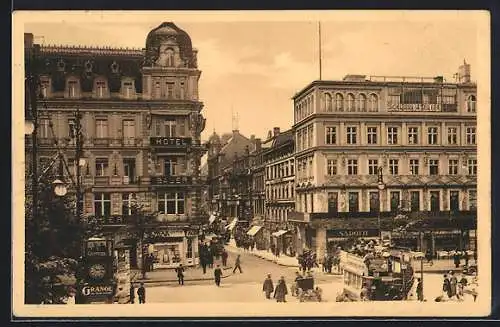 AK Berlin, Unter den Linden, Kranzlerecke aus der Vogelschau