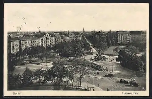 AK Berlin-Tiergarten, Lützowplatz aus der Vogelschau