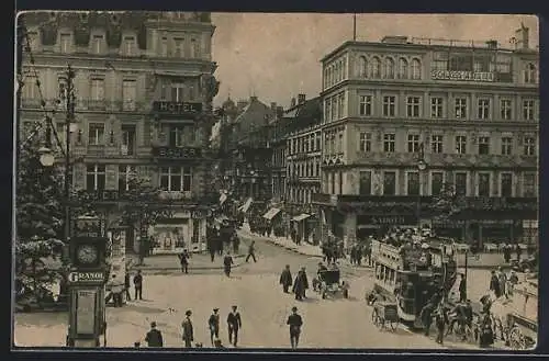 AK Berlin, Unter den Linden -Kranzler-Ecke mit Sarotti, Hotel Bauer