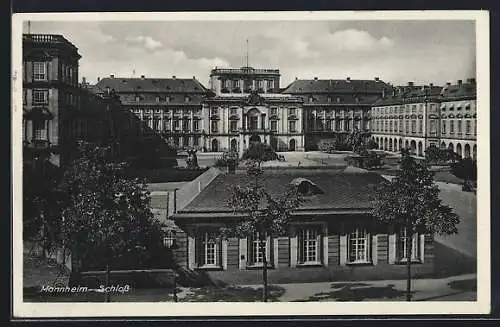 AK Mannheim, Schloss aus der Vogelschau