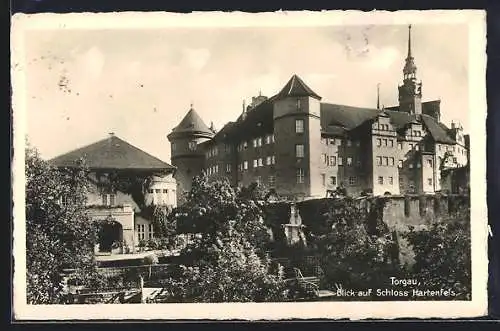 AK Torgau Blick auf Schloss Hartenfels