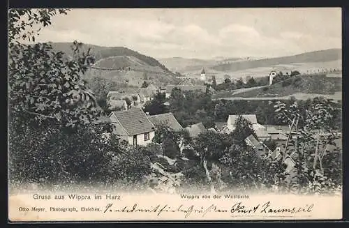 AK Wippra /Harz, Ortsansicht von der Westseite