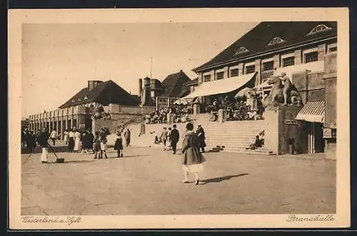 AK Westerland /Sylt, Partie an der Strandhalle