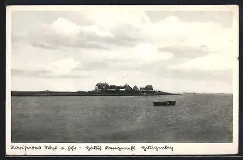 AK Wyk a. Föhr, Hallig Langeness, Panorama mit Hilligenley