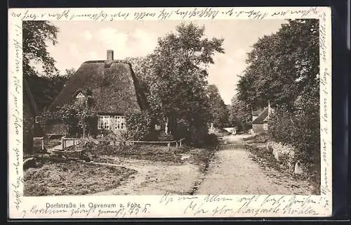 AK Oevenum, Partie in der Dorfstrasse