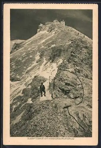 AK Knorr-Hütte, Zugspitzgrat mit Hochobservatorium