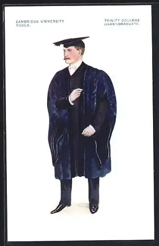 AK Cambridge, University Robes, Trinity College, Undergraduate