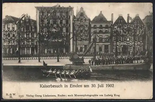 AK Emden, Kaiserbesuch 1902