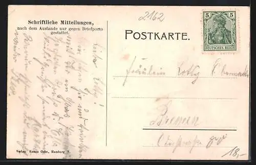 AK Grünendeich, Riepers Gasthof zur schönen Fernsicht Heinrich Blohm