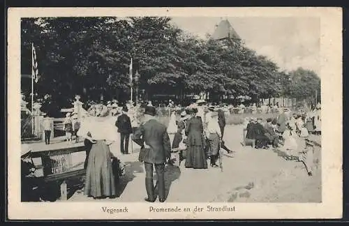 AK Vegesack, Promenade an der Strandlust