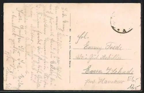 AK Vegesack, Promenade an der Strandlust