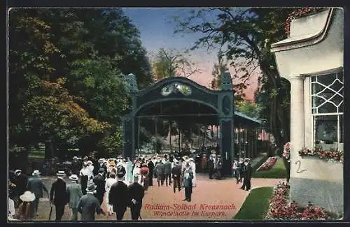 AK Bad Kreuznach, Wandelhalle im Kurpark