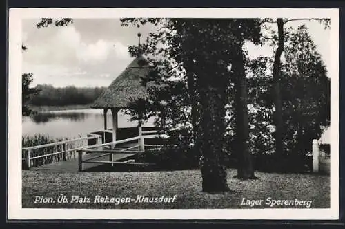 AK Rehagen-Klausdorf, Lager Sperenberg, Pion. Üb. Platz, Partie am See