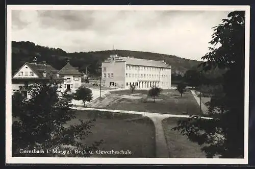 AK Gernsbach i. Murgtal, Real- u. Gewerbeschule