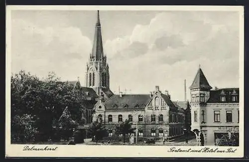 AK Delmenhorst, Postamt und Hotel zur Post