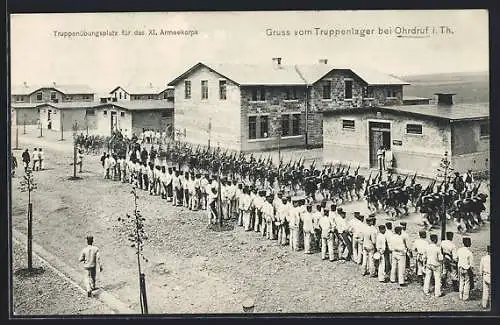 AK Ohrdruf, Truppenlager, Übungsplatz f. d. XI. Armeekorps