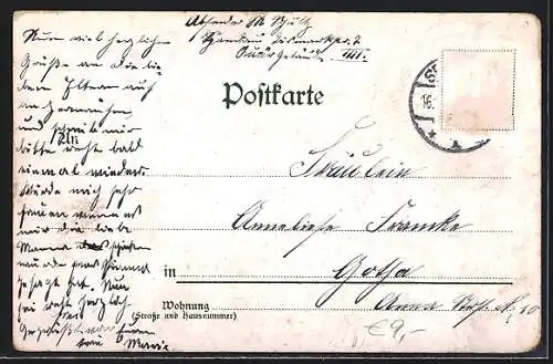 Künstler-AK Berlin-Spandau, Die Charlottenbrücke, Strassenbahn