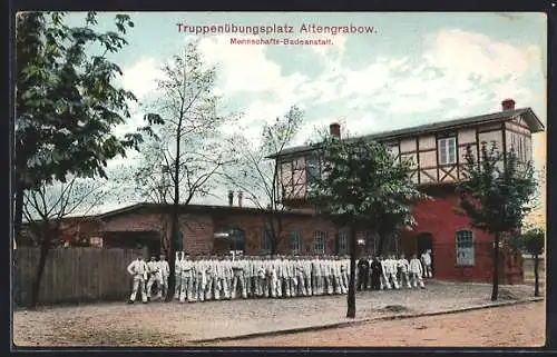 AK Altengrabow, Truppenübungsplatz, Mannschafts-Badeanstalt