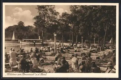 AK Berlin-Wannsee, Wirtshaus zur Pfaueninsel a. d. Havel