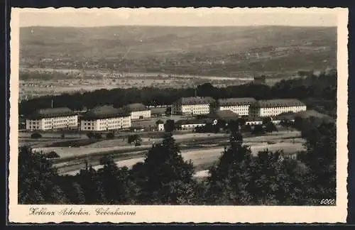 AK Koblenz-Asterstein, Göbenkaserne vom Berg aus gesehen