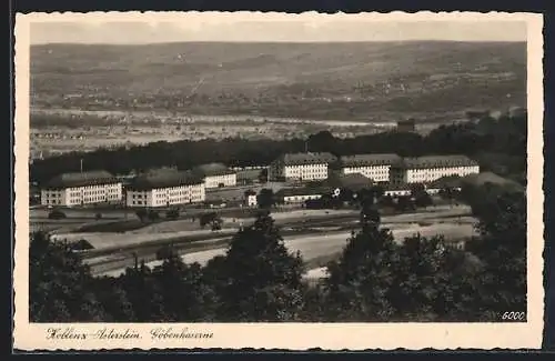 AK Koblenz-Asterstein, Göbenkaserne vom Berg aus gesehen