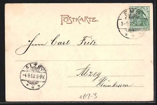 AK Bad Ems, Ansicht nach Merian im Jahre 1640