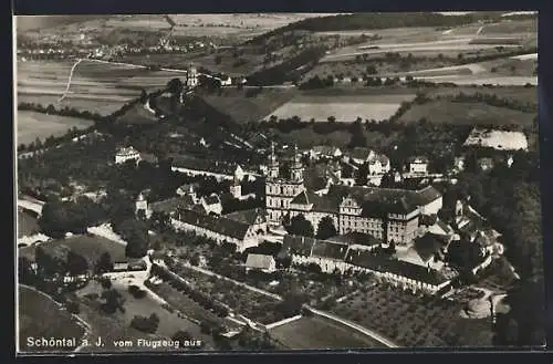 AK Schöntal a. J., Kloster, Fliegeraufnahme