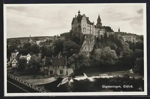 AK Sigmaringen, Schloss, Wasseransicht