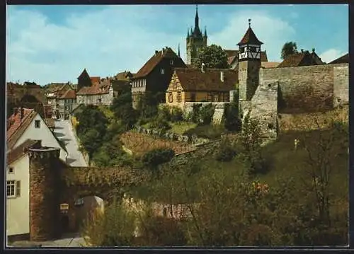 AK Bad Wimpfen am Neckar, Blick auf Unteres Stadttor und Hauptstrasse