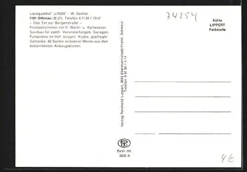 AK Offenau, Landgasthaus Linde