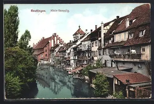 AK Reutlingen, Partie in Klein-Venedig