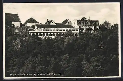 AK Wimpfen a. Neckar, Kurhotel Mathildenbad im Wald