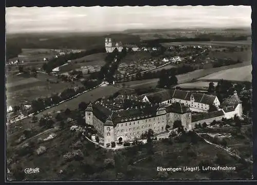 AK Ellwangen, Fliegeraufnahme vom Schloss