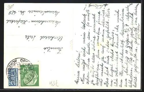 AK Obersasbach, Gasthof zum Engel, Innenansicht