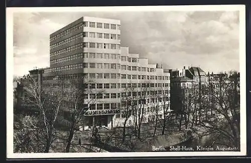 AK Berlin-Tiergarten, Shell-Haus, Königin Augusta-Strasse, Bauhaus