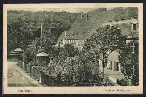 AK Maulbronn, Blick auf den Klostergraben