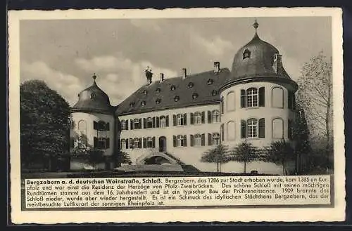 AK Bergzabern a. d. deutschen Weinstrasse, Schloss