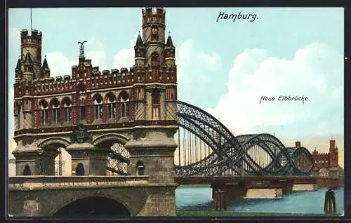 AK Hamburg-Rothenburgsort, Neue Elbbrücke