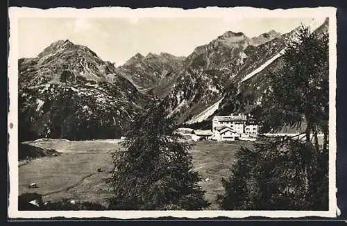 AK Maloja-Kulm, Blick gegen die Bergeller-Berge