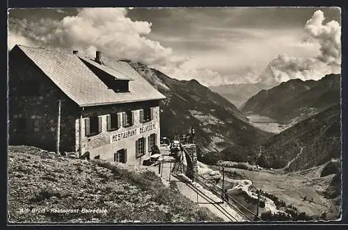 AK Alp Grüm, Das Restaurant Belvédère