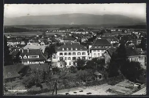 AK Herzogenbuchsee, Ortsansicht gegen die Berge