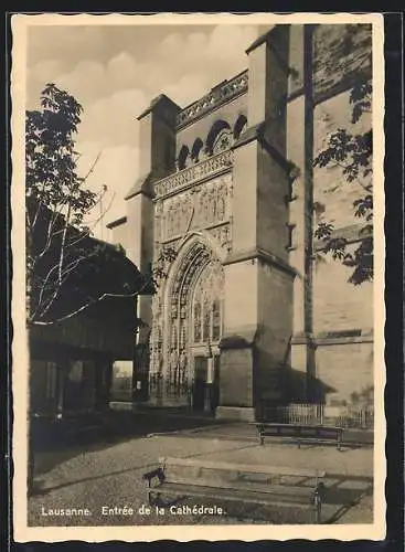 AK Lausanne, Entrée de la Cathédrale