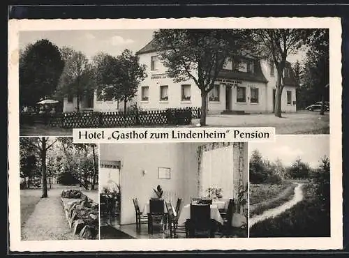 AK Handeloh, Hotel-Pension Gasthof zum Lindenheim, Inh. Hans Körner, Reichsstrasse 3