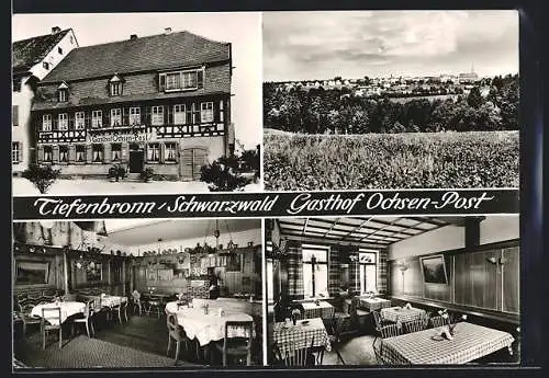 AK Tiefenbronn /Schwarzwald, Gasthof Ochsen-Post, Bes. Louis Pfeffinger