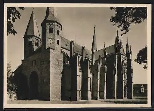 Foto-AK Deutscher Kunstverlag: Wimpfen im Tal, Partie an der Stiftskirche