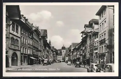 AK Waldshut am Hochrhein, Oberes Tor in der Kaiserstrasse