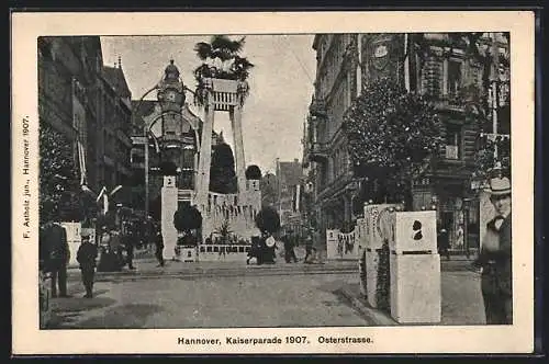 AK Hannover, Kaiserparade 1907, Osterstrasse