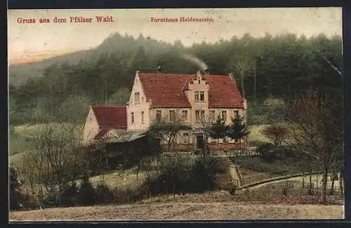 AK Edenkoben, Blick auf Forsthaus Heldenstein