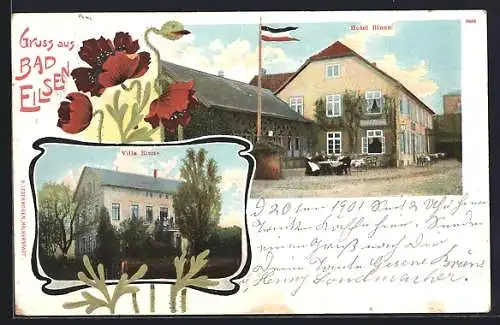 AK Bad Eilsen, Hotel Rinne und Hotel-Villa Rinne