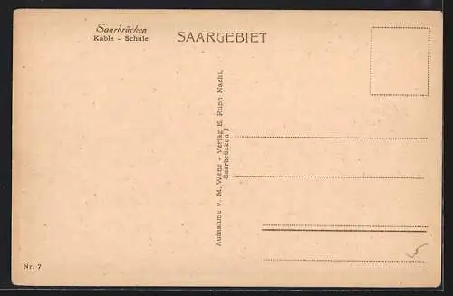 AK Saarbrücken, Kable-Schule mit Umgebung